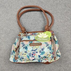Lily Bloom Maggie Satchel Bag Womens Medium Multicolor Karma Bloom New